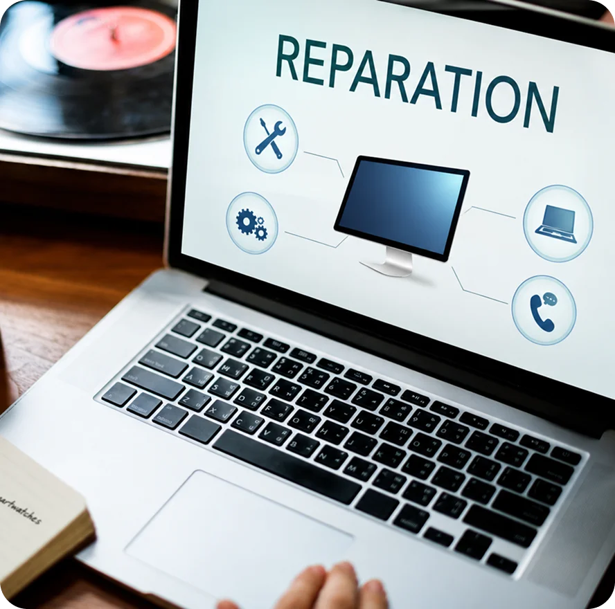 Vælg din reparation og anmod om et tilbud